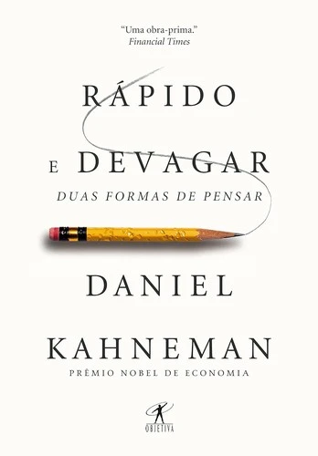 Capa de Rápido e devagar, de Daniel Kahneman